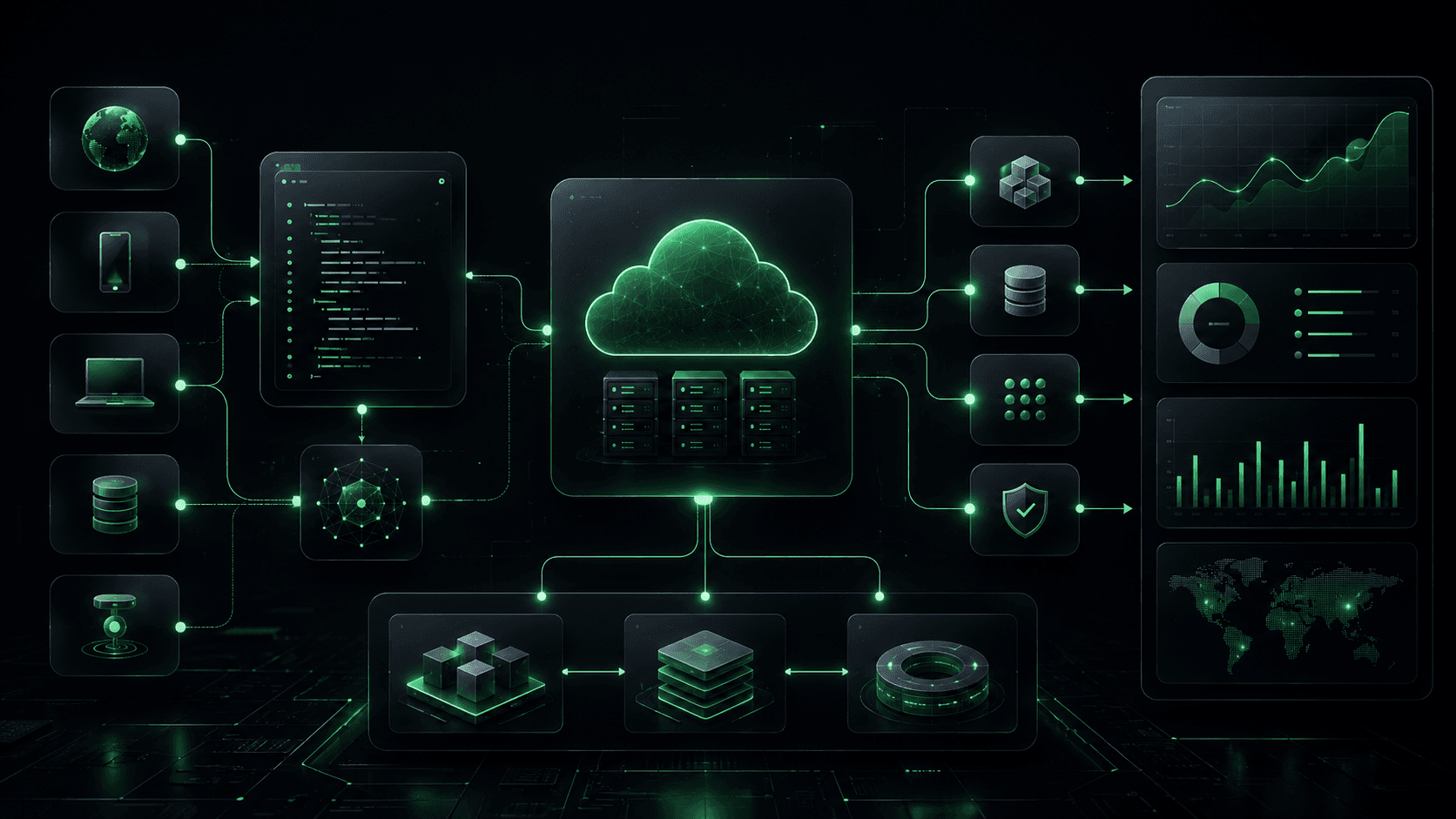 Arquitectura cloud enterprise — integración ERP, IA y observabilidad