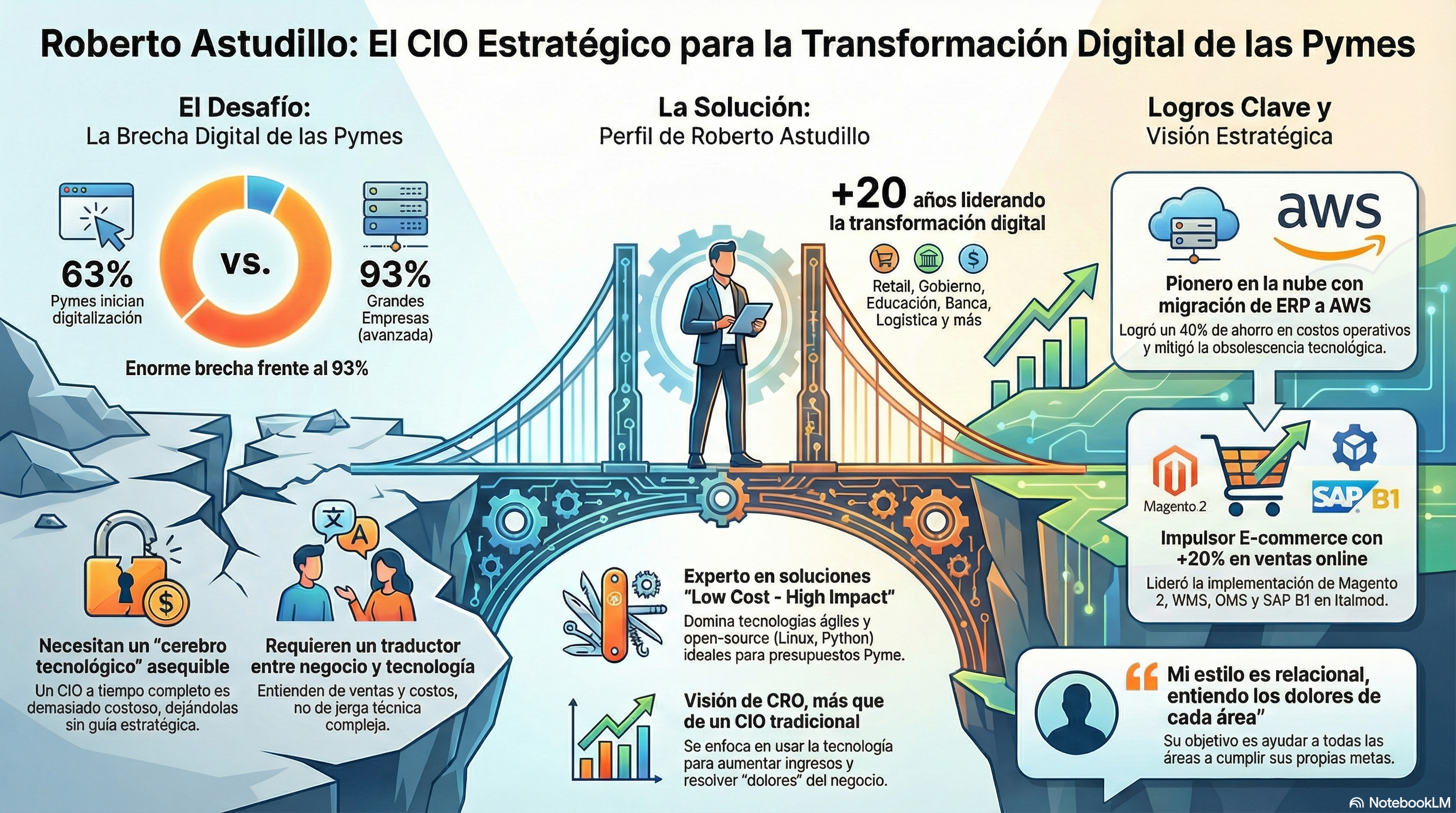 Roberto Astudillo: El CIO Estratégico para la Transformación Digital de las Pymes — versión oscura